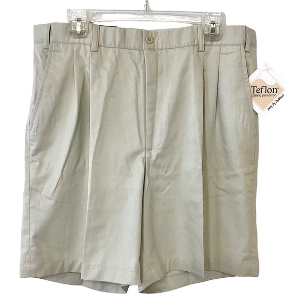 Bert Purlitzer Men’s Shorts New with Tags Khaki Stone Color Size 36 - Picture 2 of 16